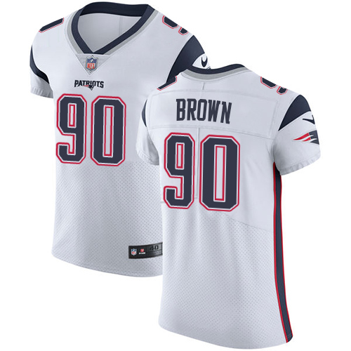 Nike Patriots #90 Malcom Brown White Men's Stitched NFL Vapor Untouchable Elite Jersey